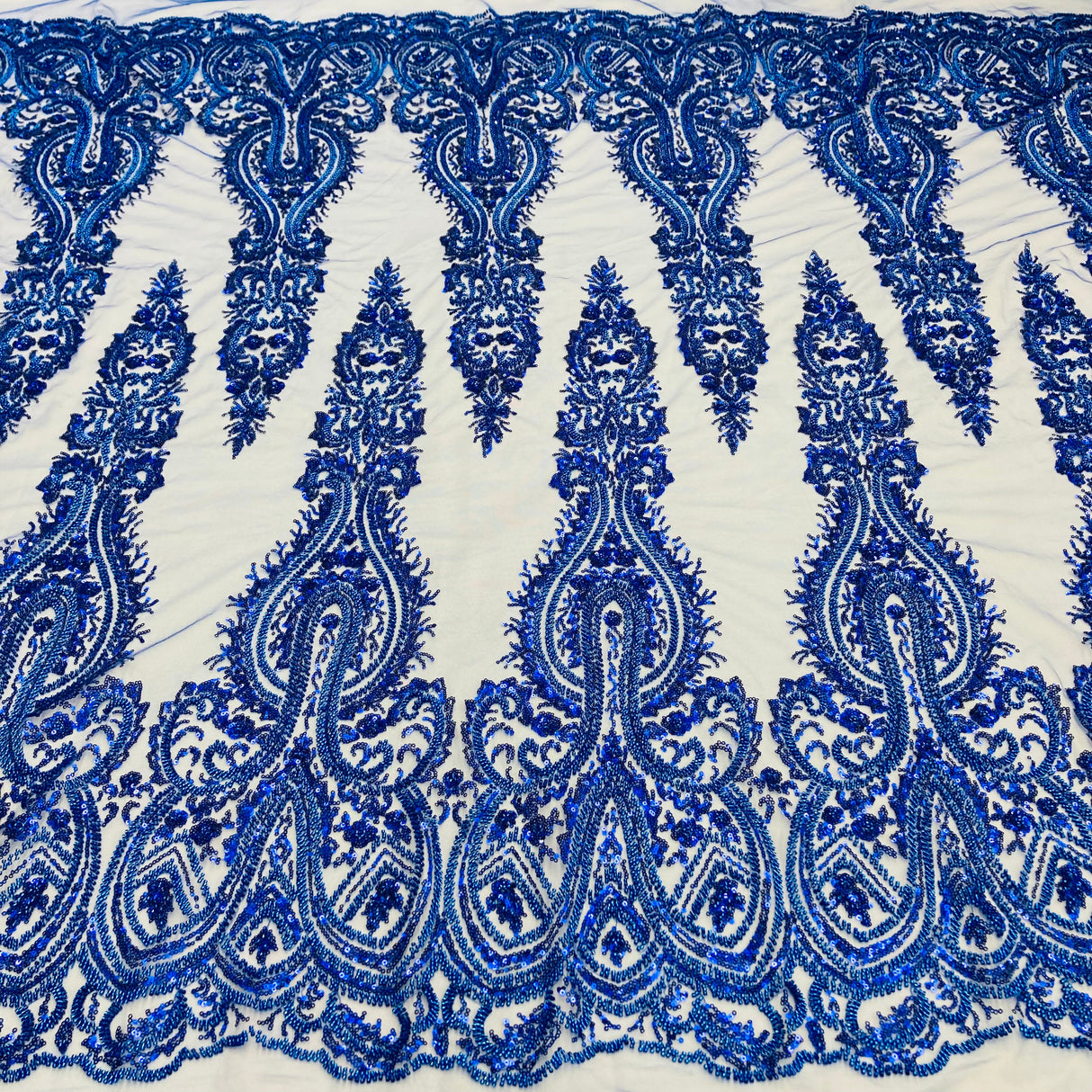 Beaded Embroidered Lace Mesh