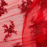Beaded Corded Bridal Lace Mesh