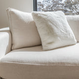 Soft Cozy Fuzzy Faux Fur Pillow - Faux Fur Fabric, Solid, 20" X 20", Black, Charcoal Gray, Offwhite, Silver, Mocha, Rose, Navy, Honey Gold, Teal Blue (1 Piece)