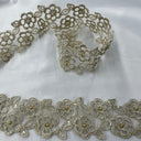 Beaded Corded Lace Trim 2.5"