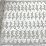 Corded Bridal Lace Fabric on Polyester Mesh