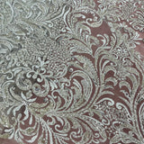 Beaded Lace Fabric on Polyester Net Mesh