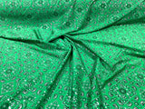 Bandanna Print Nylon Spandex Fabric - Bandanna Print, 58" Width (1 Yard)