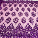 Beaded Corded Bridal Lace Fabric 53" Wide