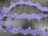 Beaded Lace Trimming on Polyester Organza 2.25"