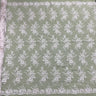 1 Yard Premium Corded Embroidered Bridal Lace Fabric for Elegant Dresses White