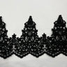Polyester Net Mesh Corded Lace Trim 6" Wide