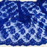 1 Yard Corded Bridal Lace Fabric Embroidered 100 Percent Polyester Net Mesh 50 inch Width
