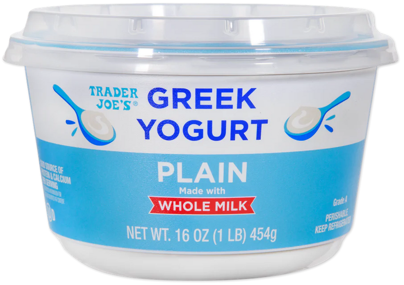 Whole Milk Greek Yogurt Plain Rich & Creamy High Protein 16 Oz
