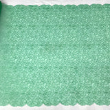 Embroidered Lace Turquoise Mesh