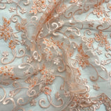 Beaded Corded Bridal Lace Fabric 54" Wide