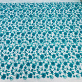 Beaded 3D Floral Lace Fabric