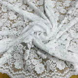 Corded Bridal Lace Fabric 49" Wide