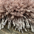 Pale Or Dusty Pink Polyester Shag Fabric - Solid Plush Fluffy Shine, Thick And Thin Yarns Design, 7'6" X 10'3", 5' X 7' (1 Unit)