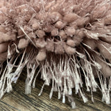 Pale Or Dusty Pink Polyester Shag Fabric - Solid Plush Fluffy Shine, Thick And Thin Yarns Design, 7'6" X 10'3", 5' X 7' (1 Unit)