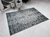 Tess 908 Gray Polypropylene Area Rug - Gray, Soft Backing, Power-Loomed, Stain And Fade Resistant (5' 3" X 7' 4")