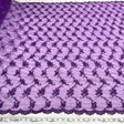 Beaded Lace Fabric on Polyester Net Mesh