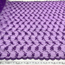 Beaded Lace Fabric on Polyester Net Mesh