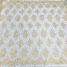 Corded Bridal Lace Fabric on Polyester Net Mesh