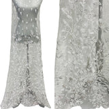 Beaded Sequined Lace Fabric 100% Polyester Net Mesh 54"