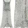 Beaded Sequined Lace Fabric 100% Polyester Net Mesh 54"