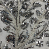 Beaded Sequined Lace Fabric