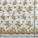 Corded Bridal Lace Fabric - Sage/Pink, Rainbow, Camel/Yellow, Silver, 51" Width (1 Yard)