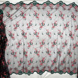 Beaded Embroidered Lace Mesh