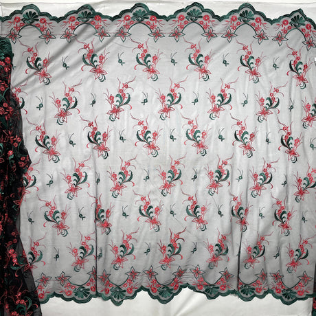 Beaded Embroidered Lace Mesh