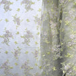 Corded Bridal Lace Fabric - Sage/Pink, Rainbow, Camel/Yellow, Silver, 51" Width (1 Yard)