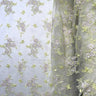 Corded Bridal Lace Fabric - Sage/Pink, Rainbow, Camel/Yellow, Silver, 51" Width (1 Yard)