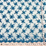 Beaded Corded Bridal Lace Fabric 52" Wide