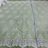 Beaded Corded Lace Fabric 56" Polyester Net Mesh