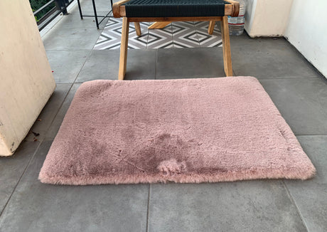 Faux Fur Rug Fabric - Charcoal Gray, 2' X 3' (1 Piece)