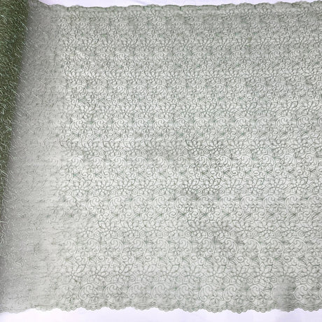 Corded Bridal Lace Fabric 54" Polyester Net Mesh