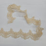 Beaded Corded Lace Trim on Polyester Net Mesh 3" Wide