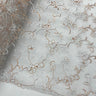 Embroidered Bridal Lace Fuchsia Mesh
