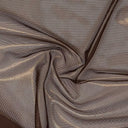 Ultrasheen Foiled Power Mesh Polyester Fabric - 4-Way Stretch Foil Finish, 56" Width (1 Yard)