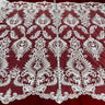 Beaded Corded Bridal Lace Fabric 52"
