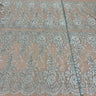 Corded Bridal Lace Polyester Fabric - Embroidered Floral Design, 50" Width (1 Yard)