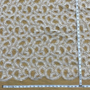 Beaded Lace Fabric White Organza