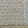 Beaded Lace Fabric White Organza