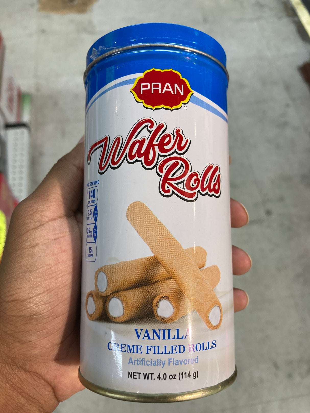 Pran Wafer Rolls Vanilla Flavor