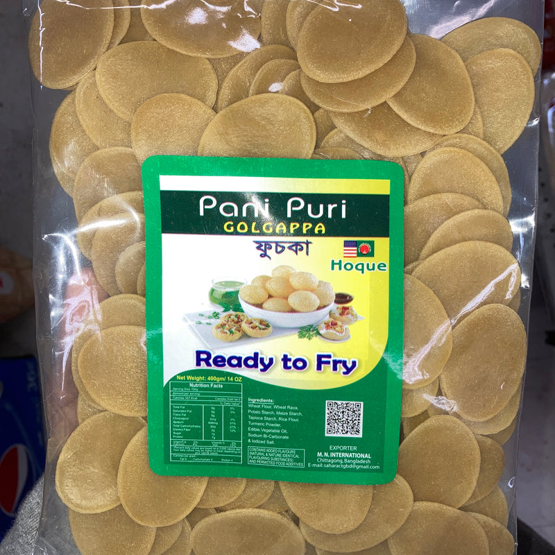 Pani Puri Ready To Fry