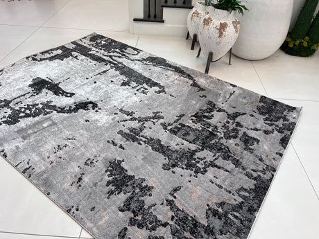 DEV309 Polypropylene Polyester Area Rug - Color Shifting Flat Weave, 5' 4" X 7' 8", 8' X 11" (1 Unit)