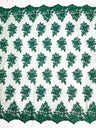 Camila Embroider Floral Damask Lace Fabric - Floral Damask, 54" Width (1 Yard)