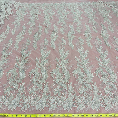 Beaded Embroidered Lace Mesh