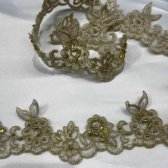 Embroidered Organza Lace Trim