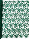 Estrella Corded Flowers Embroider With Sequins Mesh Lace Fabric - Floral Embroidered, Double Scallop, 50-54" Width, 36" Length (1 Yard)