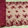 Beaded Floral Lace Trimming 21" Wide